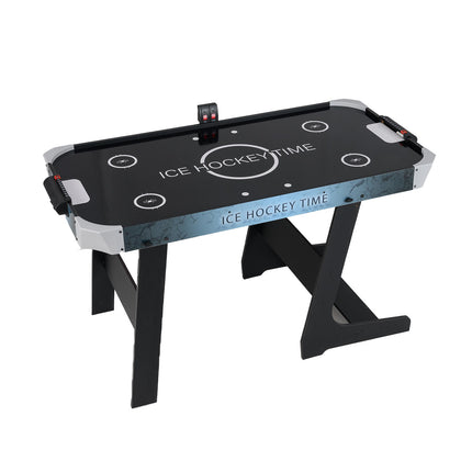 144 CM Foldable Air Hockey Table Folding Arcade Game Table with 2 Pucks
