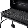 Black Portable Barrel Charcoal Barbecue Smoker Grill Outdoor Cooking Party BBQ