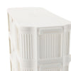Shoe Rack with Wheels Entryway Hallway Shoes Organizer Storage Shelf Stand White