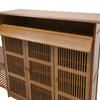 Large Wooden Shoe Rack Shelf Shoes Cabinet With Soft Seat Bench Footwear Storage