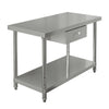 Kitchen Stainless Steel Work Table Work Top Drawer Baking Prep Adjustable Shelf