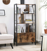 Large Industrial Bookcase Vintage Storage Unit Rustic Metal Cabinet Tall Display