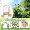 Garden Bench Arbor Arch Wooden Garden Arbor w/Love Seat 2 Trellises