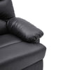 LEATHER/VELVET MANUAL ADJUSTABLE RECLINER ARMCHAIR LOUNGE CHAIR RECLINING GAMING