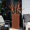60cm Tall Metal Planter Garden Corten Steel Plant Flowers Pot Outdoor Trough Tub