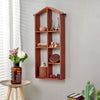 Vintage 10 Grids / House Shape Floating Wall Shelf Wooden Storage Display Rack