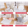 Kitchen Dish Drainer Cutlery Cup Plates Holder Sink Rack Drip Tray Fruits Basket