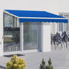 Garden Patio Manual Awning Canopy Sun Shade Shelter Retractable 2/2.5/3/3.5/4M