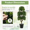 115cm Artificial Boxwood Topiary Ball Tree Fake 5 Ball Topiary Tree Office Decor