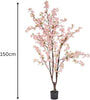 5ft Artificial Cherry Blossom Tree Potted Outdoor Garden Decor Home Pink Large