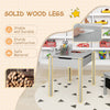 Kids Table and Chair Sets Toddler Childrens Activity Table with Paper Roll Grey