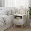 1 Drawer Wooden Bedroom Bedside Cabinet Open Storage Shelf Nightstand Side Table