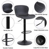 Ralex-chair Bar Stool, Barstools Height Adjustable Made of PU Leather, Black