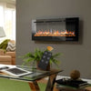 Electric Inset Fire 70in Insert / Wall Mount LED Fireplace Reccessed Media Flame