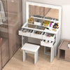 Dressing Table With LED Lights Dimmable Mirror Vanity Makeup Table 4 Drawers UK