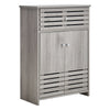 Bathroom Storage Cabinet with 2 Door Floor Cupboard Wooden Storage Unit Shelf UK