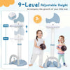 Indoor & Outdoor Sports Toy Set Kids Basketball Hoop Activity Center-Blue