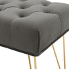 Entryway Bench Modern Ottoman End Of Bed Stool Velvet Upholstered Seat Foot Rest