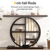Tribesigns Console Table, 100 cm Industrial 5-Tier Sofa Table Entryway Table