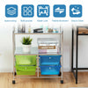 Drawers Storage Trolley Home Office Stationary Rolling Utility Cart Display Rack