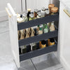 2/3Tier Pull Out Aluminum Basket Kitchen Cabinet Larder Organizer Cupboard Units
