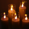 3 OR 5PCS LED Flameless Candles Remote Flickering Pillar Timer Battery Operated