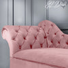 Chaise Lounge Chesterfield Sofa Pink Accent Chair Lucian Tufted Longue