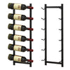 6 Bottles Wall Mounted Wine Rack Hanging Wine Display Metal Wine Bottle Holder