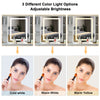 Dressing Table W/ 3Drawers HD Mirror Stool Set Makeup Desk Vanity Table Bedroom