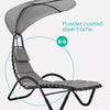 Outdoor Garden Sun Lounger Helicopter Swing Hammock Egg Chair Shade Canopy Seat