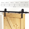 CO-Z 8 Ft 244cm Sliding Wood Barn Door Track System Kit Hardware Closet Set