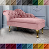 Chaise Lounge Chesterfield Sofa Pink Accent Chair Lucian Tufted Longue