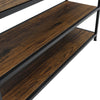 3-Tier Console Table Side Table With Drawer Shelf Bookcase Entryway Hallway Unit