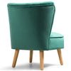 Scallop Back Armchair Cocktail Sofa Accent Seat Living Bedroom Cafe Lounge Sofa