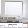 Pull Down Manual Projector Screen Ceiling Wall Mount 4:3/ 16:9 Home Office Movie