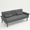3 Seater Click Clack Sofa Bed Recliner Settee Couch Sofabed with Bloster Pillows