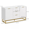 Modern Storage Cabinet Freestanding Cupboard Dresser with 3 Drawers