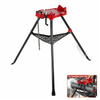 Heavy Duty Pipe Stand Chain Vice - Tri-Stand Tripod 1/8"-6" Pipe Capacity