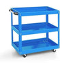 3 Tier Rolling Tool Cart Heavy Duty Utility Cart Tool Service Storage Trolley UK