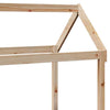 Day Bed and Set with Roof 90x200 Solid Wood Pine U5V0