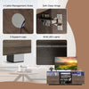 TV Stand Media Console Table Modern Entertainment Center for 65 inch TV Grey