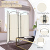4-Panel Room Divider 188cm Folding Privacy Screen Portable Wall Divider for Home