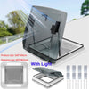 500x500mm Caravan Skylight Motorhome Roof Opening RV Camper Roof Vent W/ Light