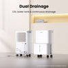 12L Dehumidifier For Mould and Moisture Extraction Quiet 36dB W/ Wheels ‎COMFEE