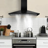 90cm Black Tower Chimney Cooker Hood Kitchen Extractor Fan In Stainless Steel