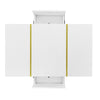 Modern High-gloss Coffee Table with 2 drawer for Living Room, White