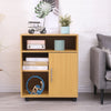 Printer Stand Unit Beech Office Desk Side Mobile Pedestal Storage Wheels
