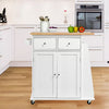 Kitchen Island Unit Butchers Block Trolley Breakfast Bar Table Storage Cabinet