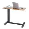 Gas-Lift Adjustable Overbed Table with Wheels Laptop Reading Workstation C Table