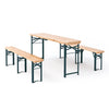 Garden Folding Beer Party Table Bench Outdoor Dining Wooden Furniture 4 Seater
